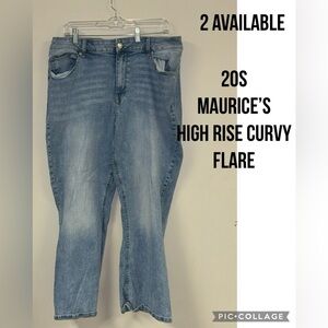 Maurice’s high waist flare Jean size 20s
